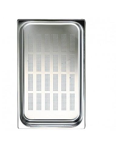 Bac GN perforé en inox, GN 1/1 h40 mm