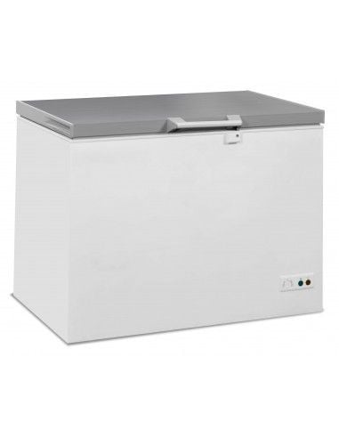 Congélateur bahut 305  litres avec couvercle en inox, -18°/-24°C