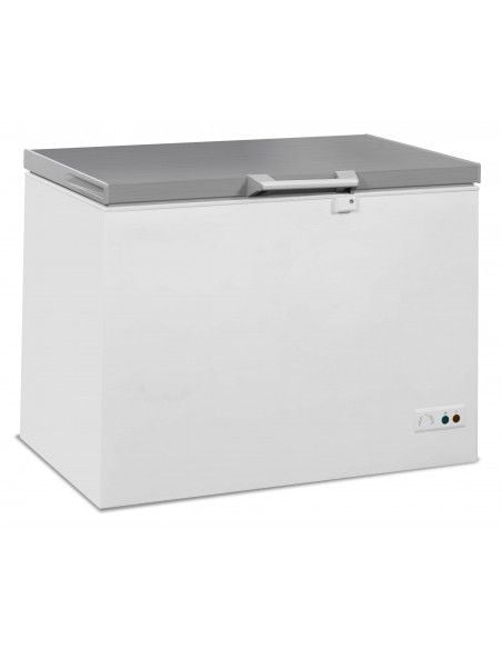 Congélateur bahut 305  litres avec couvercle en inox, -18°/-24°C