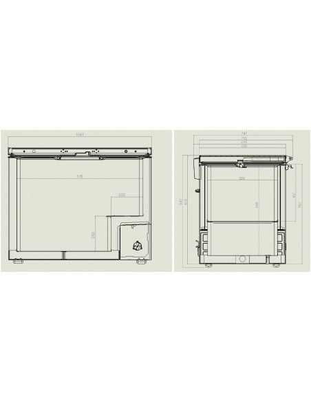 Congélateur bahut 305  litres avec couvercle en inox, -18°/-24°C