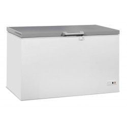 Congélateur bahut 407  litres avec couvercle en inox, -18°/-24°C