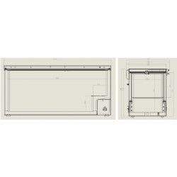 Congélateur bahut 572  litres avec couvercle en inox, -18°/-24°C 2