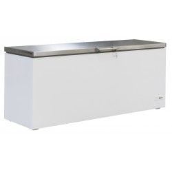Congélateur bahut 635  litres avec couvercle en inox, -18°/-24°C