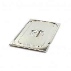 Couvercle GN en inox, 1/1 GN  avec ouverture pour cuillère