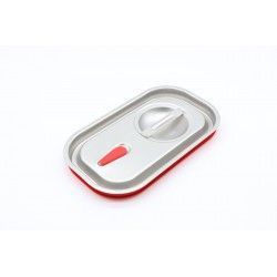 Couvercle GN en inox, 1/4 GN  joint étanche à l'air