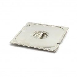 Couvercle GN en inox, 2/3 GN  avec ouverture pour cuillère