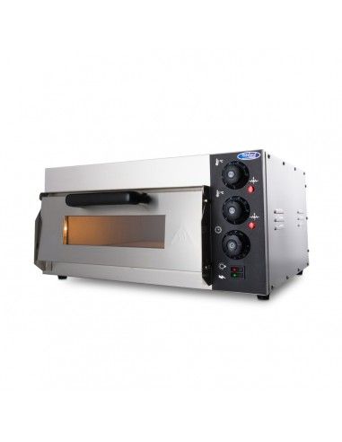 Four à pizza électrique pour 1 pizza ø 400 mm, contrôle mécanique