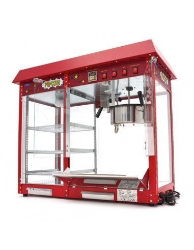 Machine à pop-corn  avec vitrine chauffante