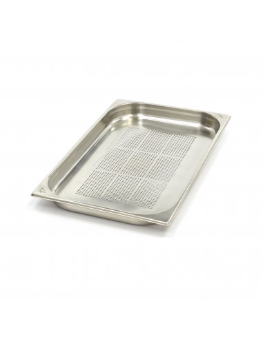 Bac GN perforé en inox, GN  1/1 h  40 mm