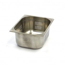 Bac GN perforé en inox, GN  1/2 h  150 mm