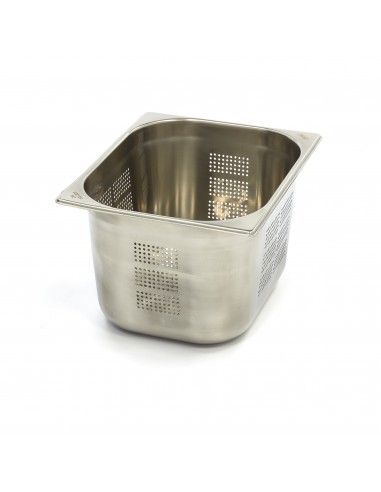 Bac GN perforé en inox, GN  1/2 h  200 mm