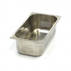 Bac GN en inox perforé, GN  1/3 h  100 mm