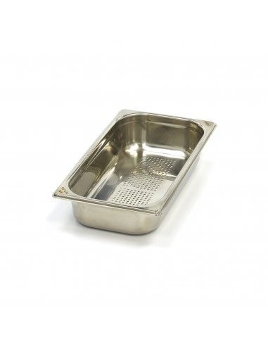 Bac GN en inox perforé, GN  1/3 h  65 mm