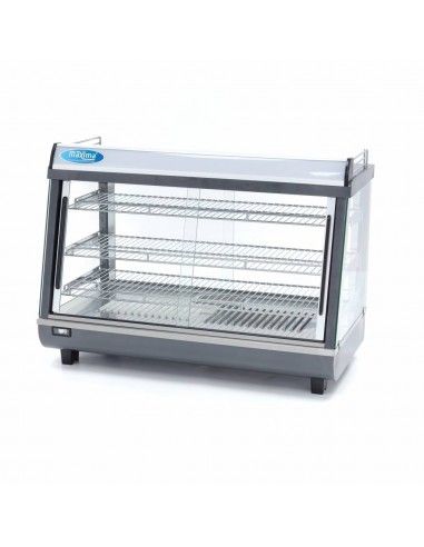 Vitrine chaude à poser avec 3 étages, +30°/+90°C, L 915 mm