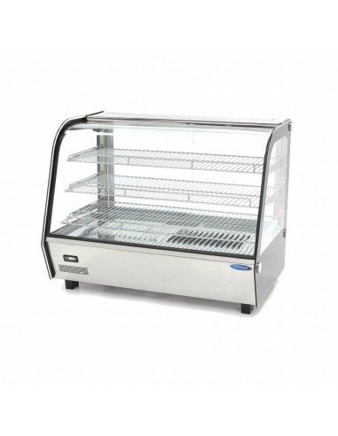Vitrine chaude à poser avec 3 étages, +30°/+90°C, L 856 mm