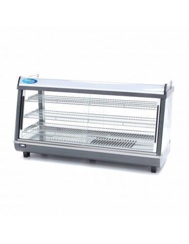 Vitrine chaude à poser avec 3 étages, +30°/+90°C, L 1211,5 mm