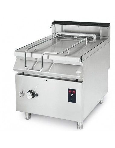 Sauteuse basculante gaz, capacité 50 litres, avec cuve en inox motorisée