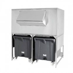 Conteneur à glaçons avec 2 chariots pour BAB0005, BAB0005/W, capacité 300 kg + 2x 108 kg