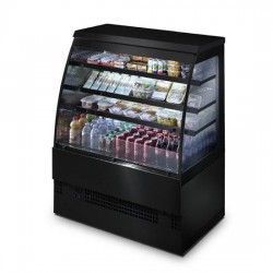 Comptoir réfrigéré ventilé self-service avec 3 étagères, +3°/+5°C, l2350 mm - RAL9005