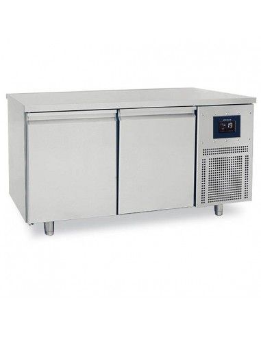 Table congélateur pâtisserie 2 portes 600x400 mm, plan en inox, -10°/-22°C - WiFi