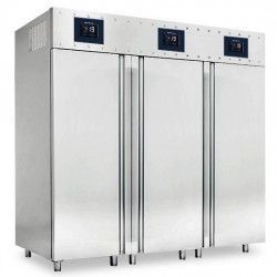 Congélateur 700+1400 litres en inox 3 portes, GN 2/1, -10°/-22°C- WIFI