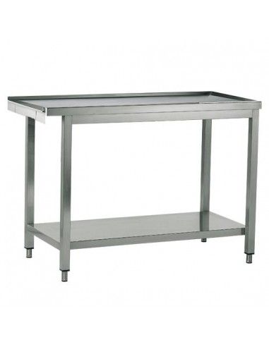 Table d'entrée ou de sortie pour lave-vaisselles à capot, L 1000 mm