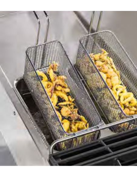 Friteuse gaz, capacité 2x 21 litres