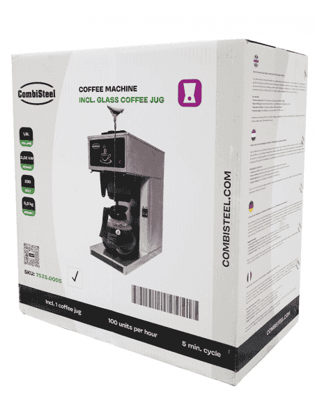 MACHINE DE CAFÉ INCL. 1 CARAFE EN VERRE 1.8L