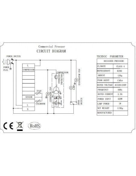 CONGELATEUR EN ACIER INOX 600 LTR STATIQUE
