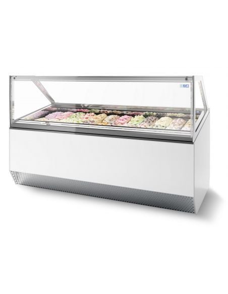 Vitrine à glace avec refrigeration ventilée,-14 / -16ºC, capacité 16x 5 litres,ISA MILLENIUM 16