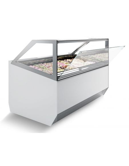 Vitrine à glace avec refrigeration ventilée,-14 / -16ºC, capacité 16x 5 litres,ISA MILLENIUM 16