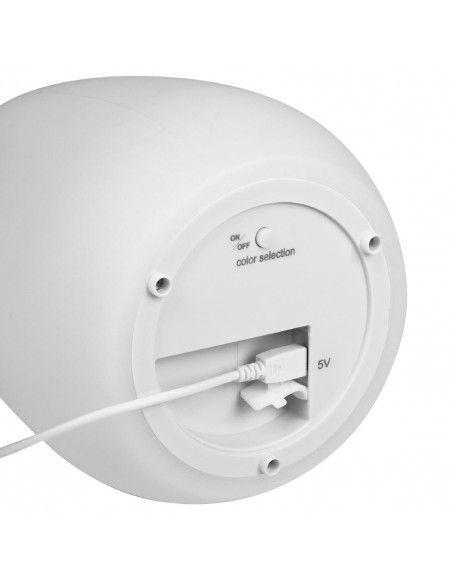 Lampe de table LED rechargeable Tristar coloris blanc chaud