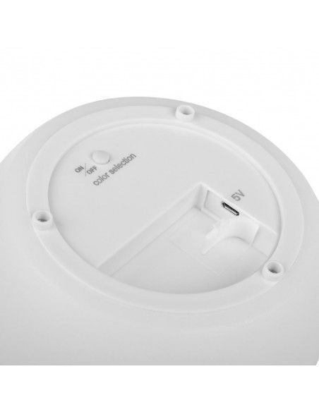 Lampe de table LED rechargeable Tristar coloris blanc chaud