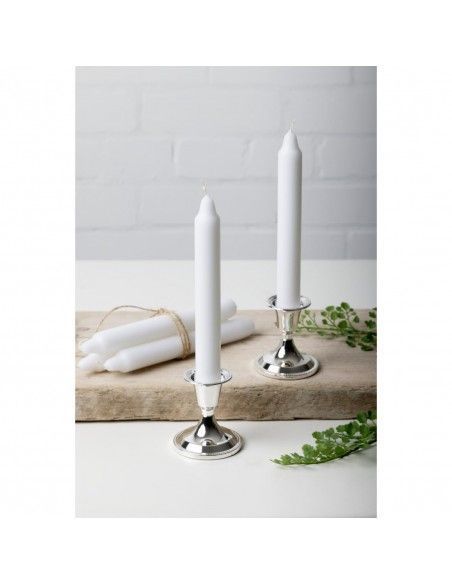 Bougies bistro Bolsius 177mm blanches (Lot de 45)