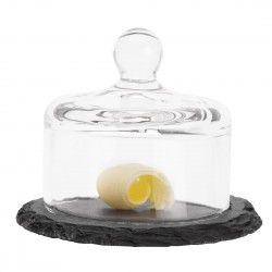 Plateau en ardoise avec cloche en verre APS 2