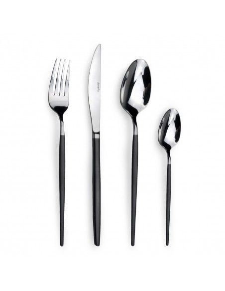 Couteaux de table noirs Soprano Amefa (lot de 12)