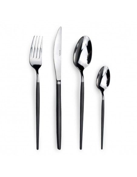 Cuillères à café noires Soprano Amefa (lot de 12)