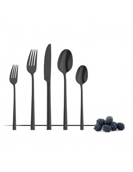 Couteaux de table Amefa Metropole PVD noirs (lot de 12)