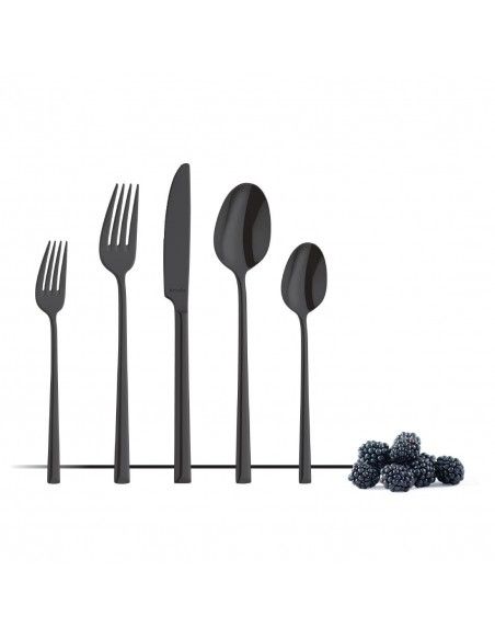 Couteaux à dessert Amefa Metropole PVD noirs (lot de 12)