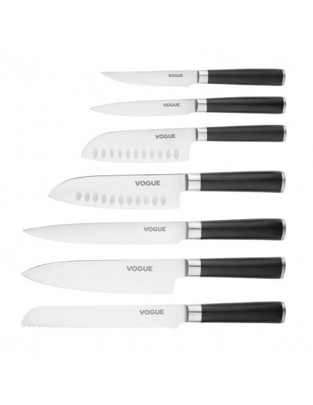 Couteau Santoku inox Bistro Vogue 179mm