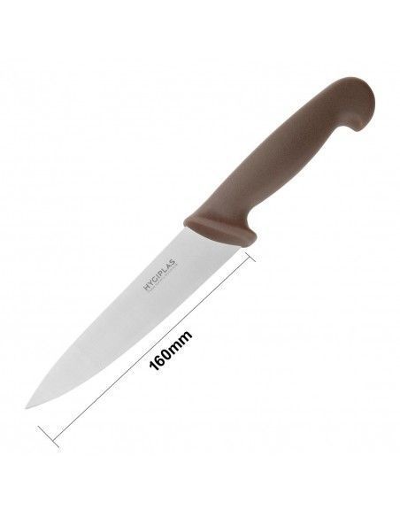 Couteau de cuisinier Hygiplas marron 159mm