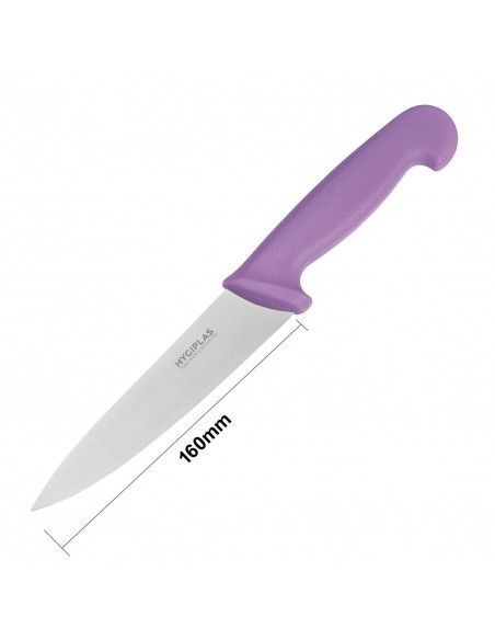 Couteau de cuisinier Hygiplas violet 159mm