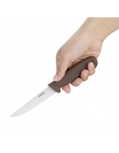 Couteau denté Hygiplas marron 10,5 cm