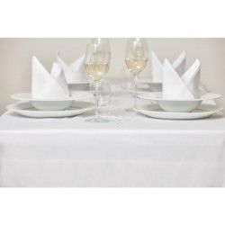 Nappe blanche bande de satin Mitre Luxury 2290 x 2290mm 2