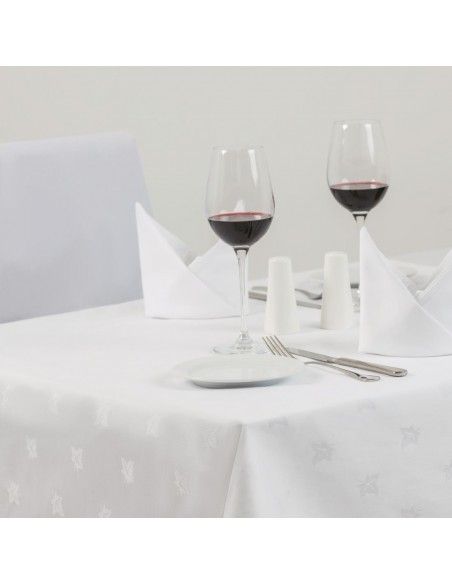 Nappe rectangulaire blanche feuilles de lierre Mitre Luxury Luxor 1780 x 2750mm