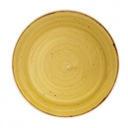Assiettes rondes Churchill Stonecast Mustard Seed Yellow 165mm (Lot de 12)