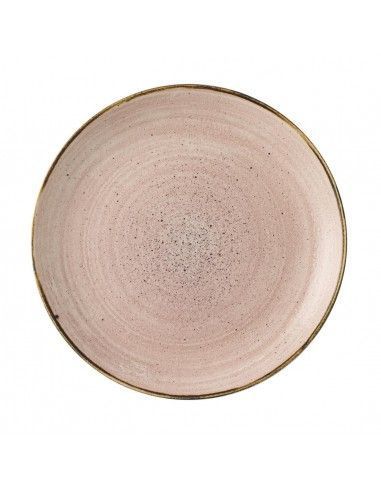 Assiettes avec rebord Churchill Stonecast Raw Terracotta Evolve 220mm (Lot de 12)
