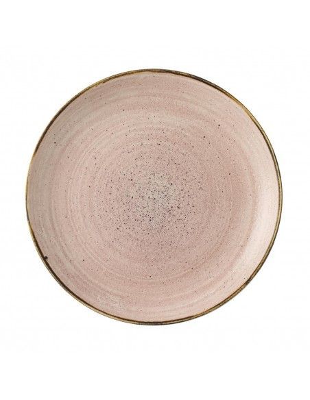 Assiettes avec rebord Churchill Stonecast Raw Terracotta Evolve 220mm (Lot de 12)