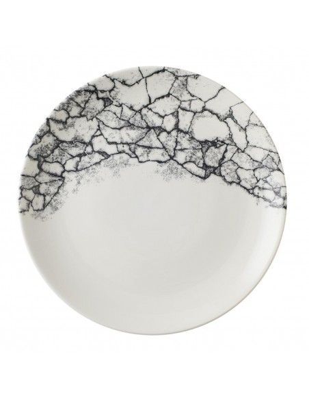 Assiettes rondes Churchill Kintsugi Accents Quartz Black Evolve 260mm (Lot de 12)
