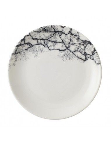 Assiettes rondes Churchill Kintsugi Accents Quartz Black Evolve 165mm (Lot de 12)